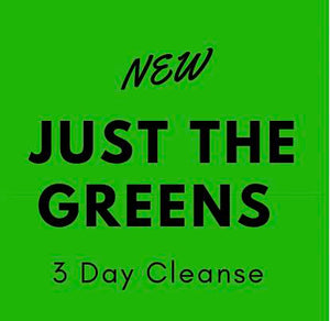 3 day 'JUST THE GREENS' cleanse with tote